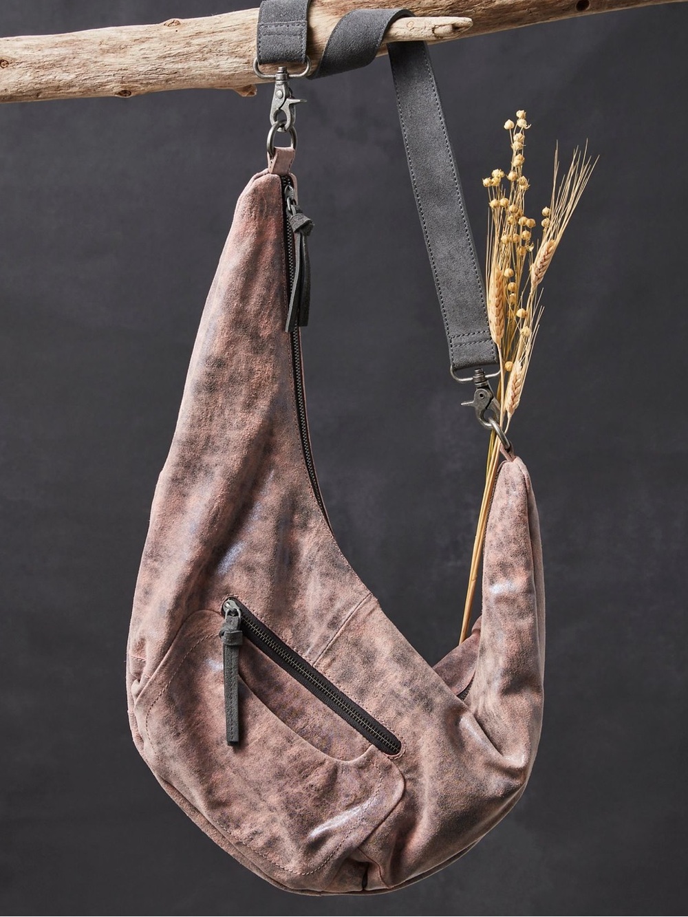 Free People We The Free Sparta Sling Bag RT $298 NWT Acid Rose